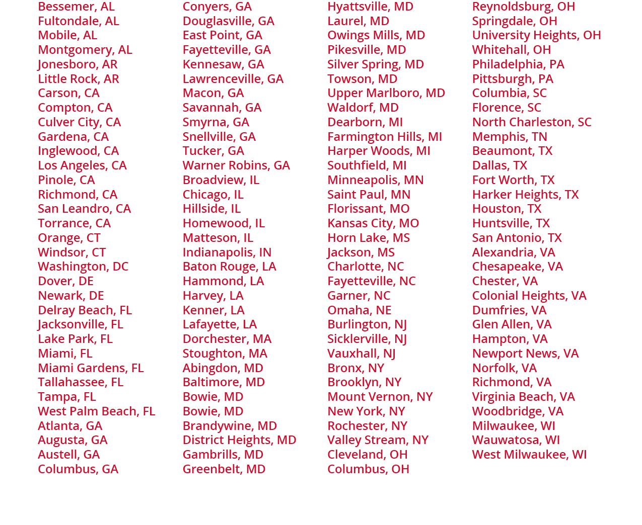 Away We Grow City List_just cities