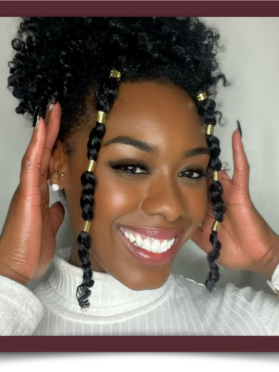 Recreate This Easy Holiday Hairstyle For Curls