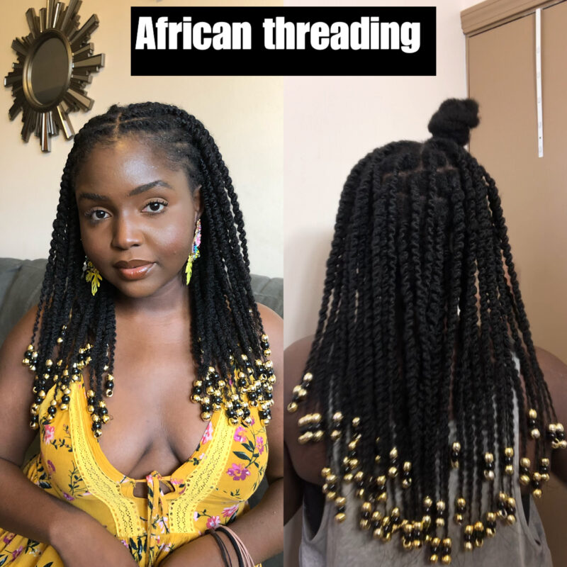 African threading