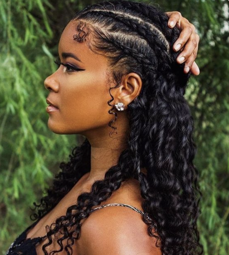 Curly Hair Summer Festival Inspo