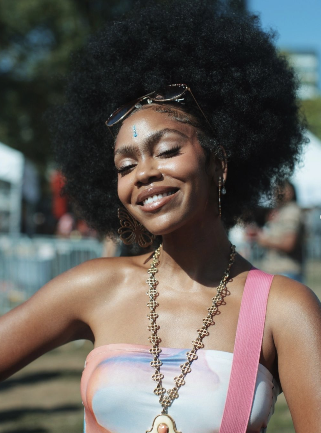 Curly Hair Summer Festival Inspo