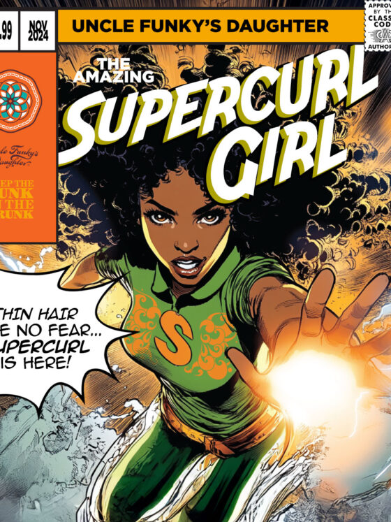 Welcome to the action-packed world of Supercurl Girl! Each week, gear up as our curly-haired hero takes on the ultimate hair villains: Dry Spell, Dull Void, Thin Man, and Itchy Man! Prepare for twists, turns and tangle-busting triumphs as we unveil a brand-new episode in the Supercurl Girl comic series. Let the battles begin...stay tuned and stay super-curled!